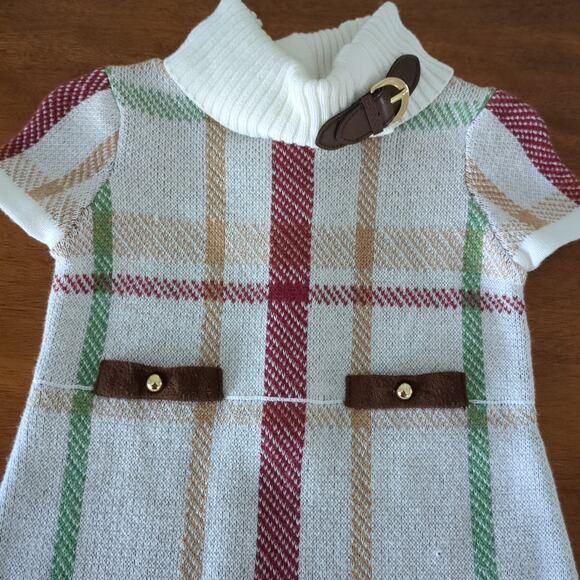 Janie and Jack The Saddle Club Sweater Dress baby girl size 12-18M New no tags - Picture 3 of 12